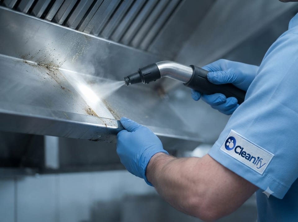 Detailopname van een grondig gereinigd glanzend oppervlak
